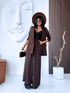 Oversize, klasiska žakete - DARK CHOCOLATE